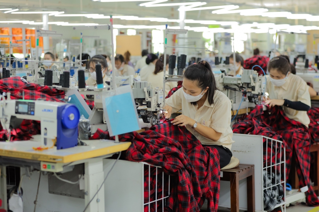 Production at Khatoco Garment Factory