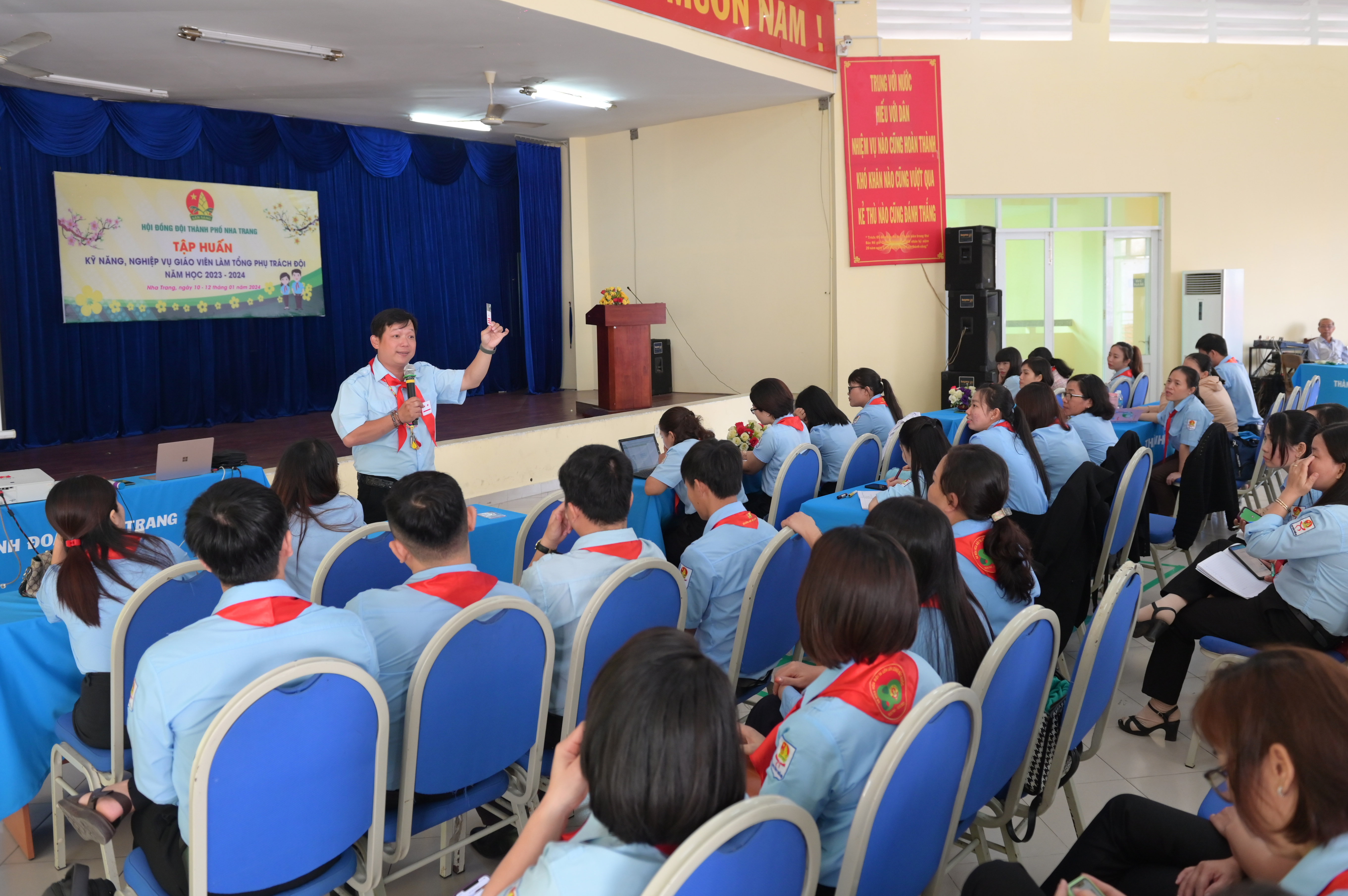 Tập huấn kỹ năng, nghiệp vụ công tác đội cho các giáo viên Tổng phụ trách Đội, đội viên