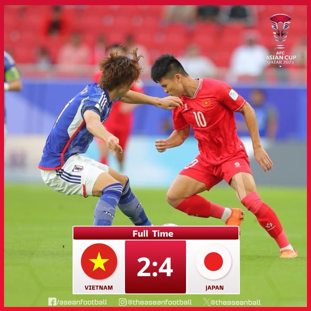 ASIAN Cup 2023, Việt Nam 2-4 Nhật Bản: Tuyển Việt Nam thua vẫn nhận được lời khen