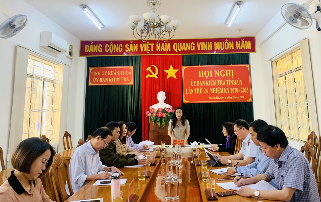 Hội nghị Ủy ban Kiểm tra Tỉnh ủy Khánh Hòa lần thứ 24, nhiệm kỳ 2020 - 2025