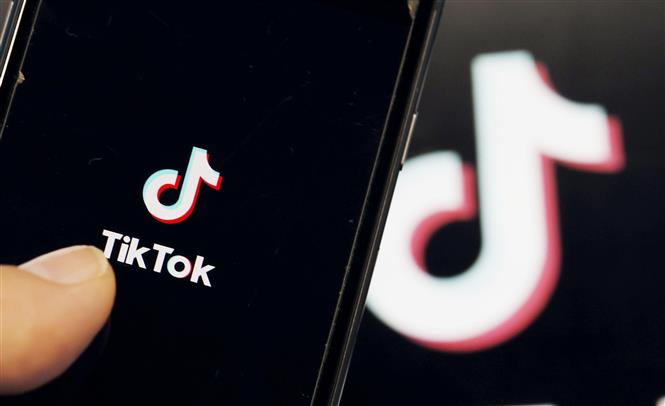 
Biểu tượng mạng xã hội TikTok. Ảnh: Kyodo/TTXVN