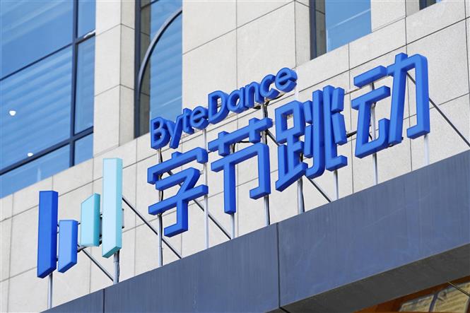 Văng phòng công ty ByteDance, chủ sở hữu TikTok, tại Bắc Kinh, Trung Quốc. Ảnh: Kyodo/TTXVN
