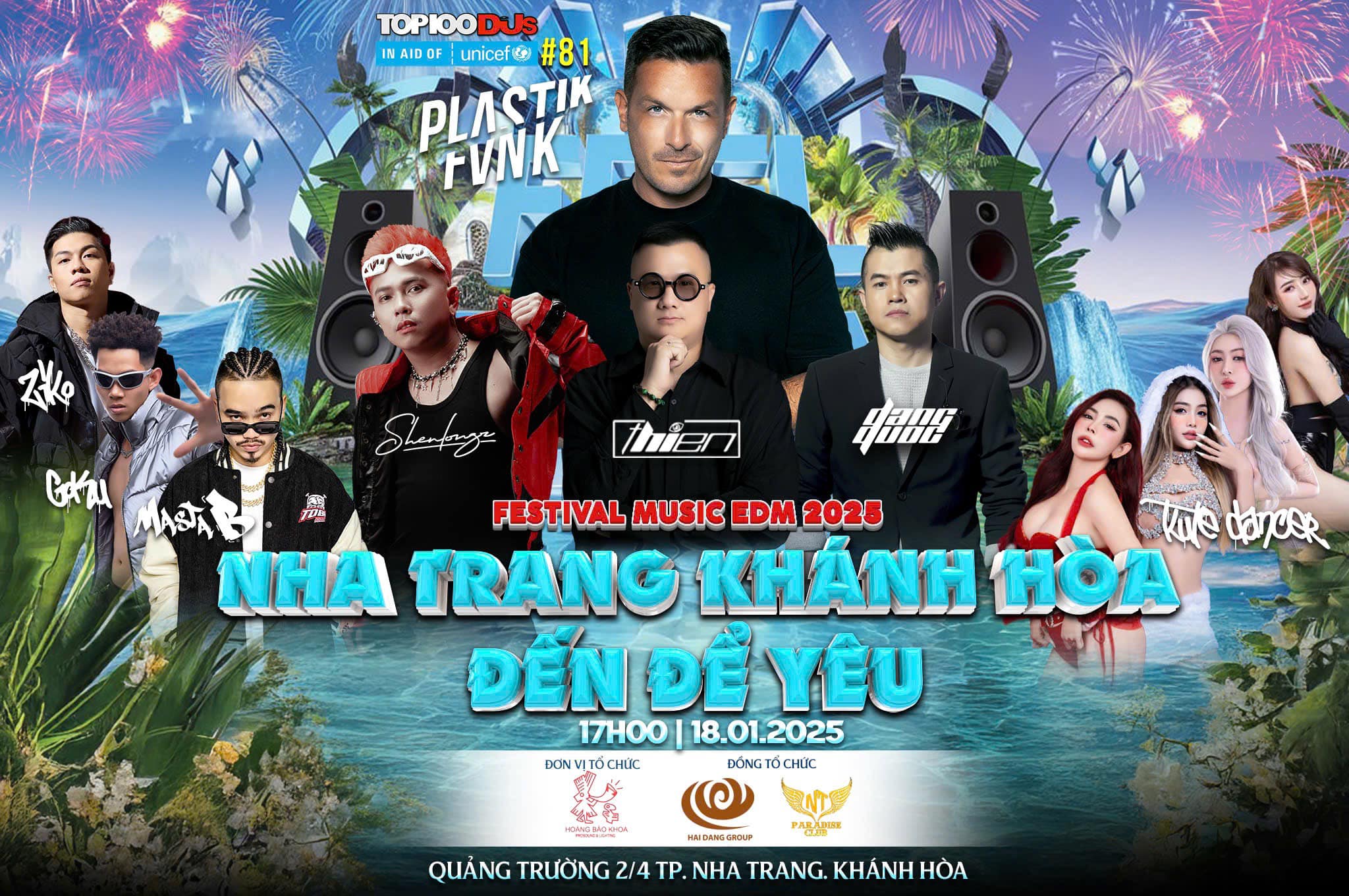 Festival EDM DJ 2025 tại Nha Trang sẽ có sự góp mặt của nhiều DJ nổi tiếng