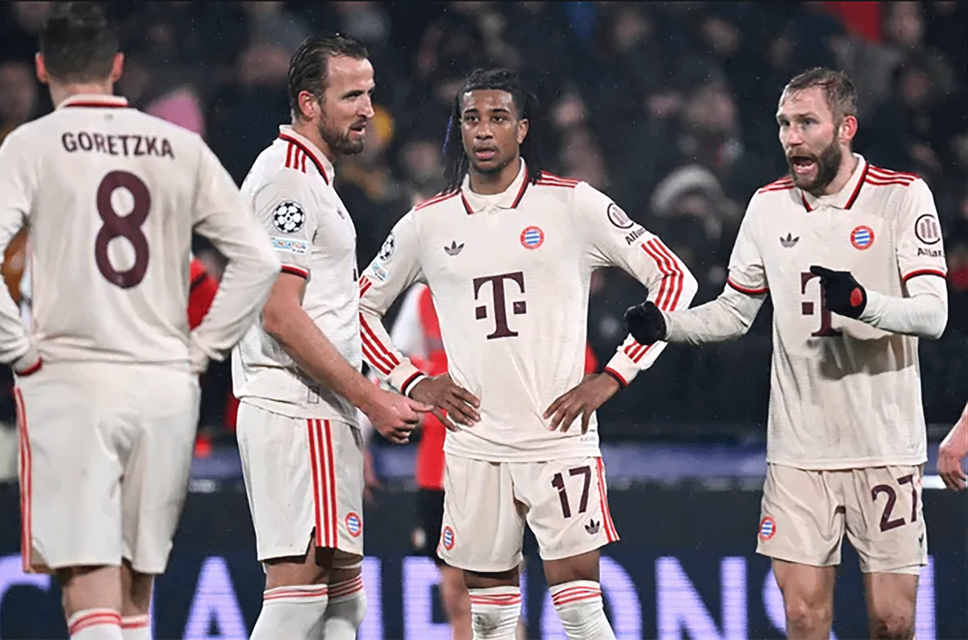 Bayern Munich vẫn tỏ ra khá yếu đuối tại đấu trường Champions League dưới thời Vincent Kompany.