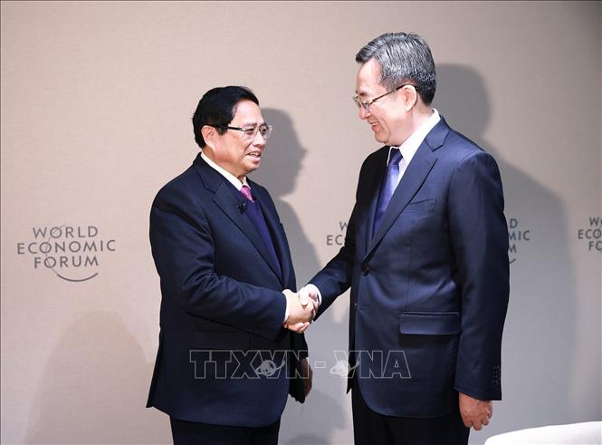 Thủ tướng Phạm Minh Chính hội kiến Phó Thủ tướng Thường trực Quốc vụ viện Trung Quốc