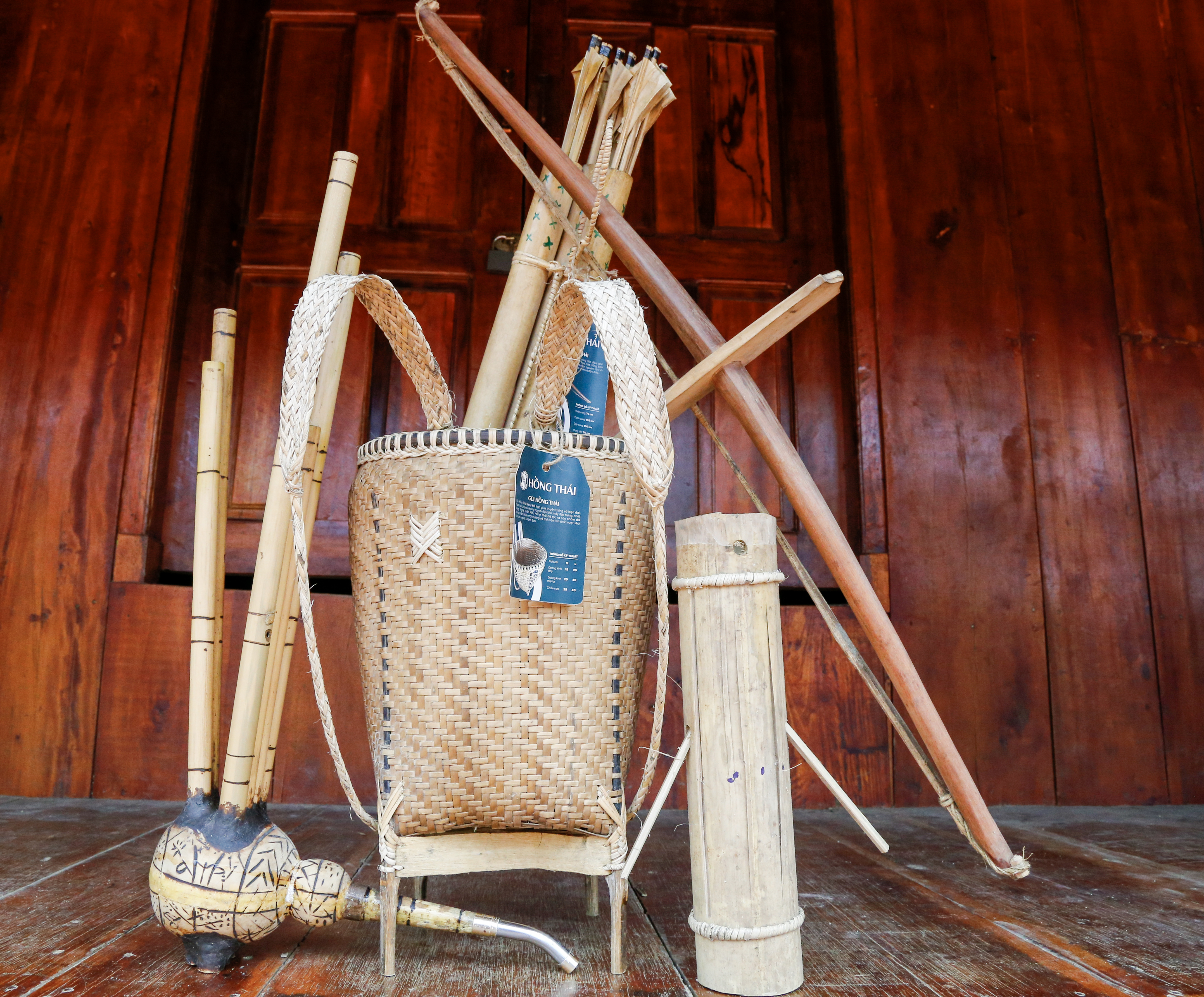 Các sản phẩm của nghệ nhân Mấu Hồng Thái 
đã được công nhận là sản phẩm OCOP.