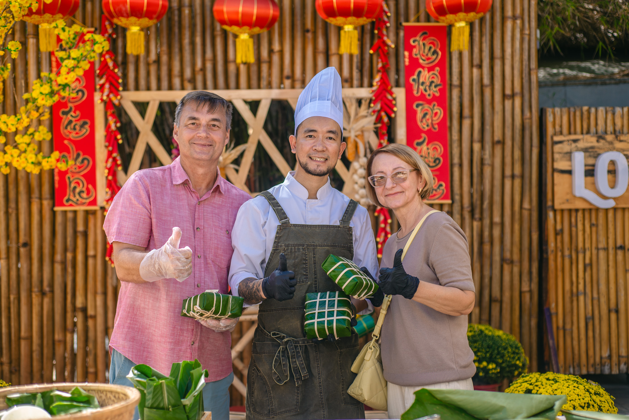Lễ hội gói bánh chưng và chuỗi chương trình đón xuân Ất Tỵ tại nhà hàng Lousiane