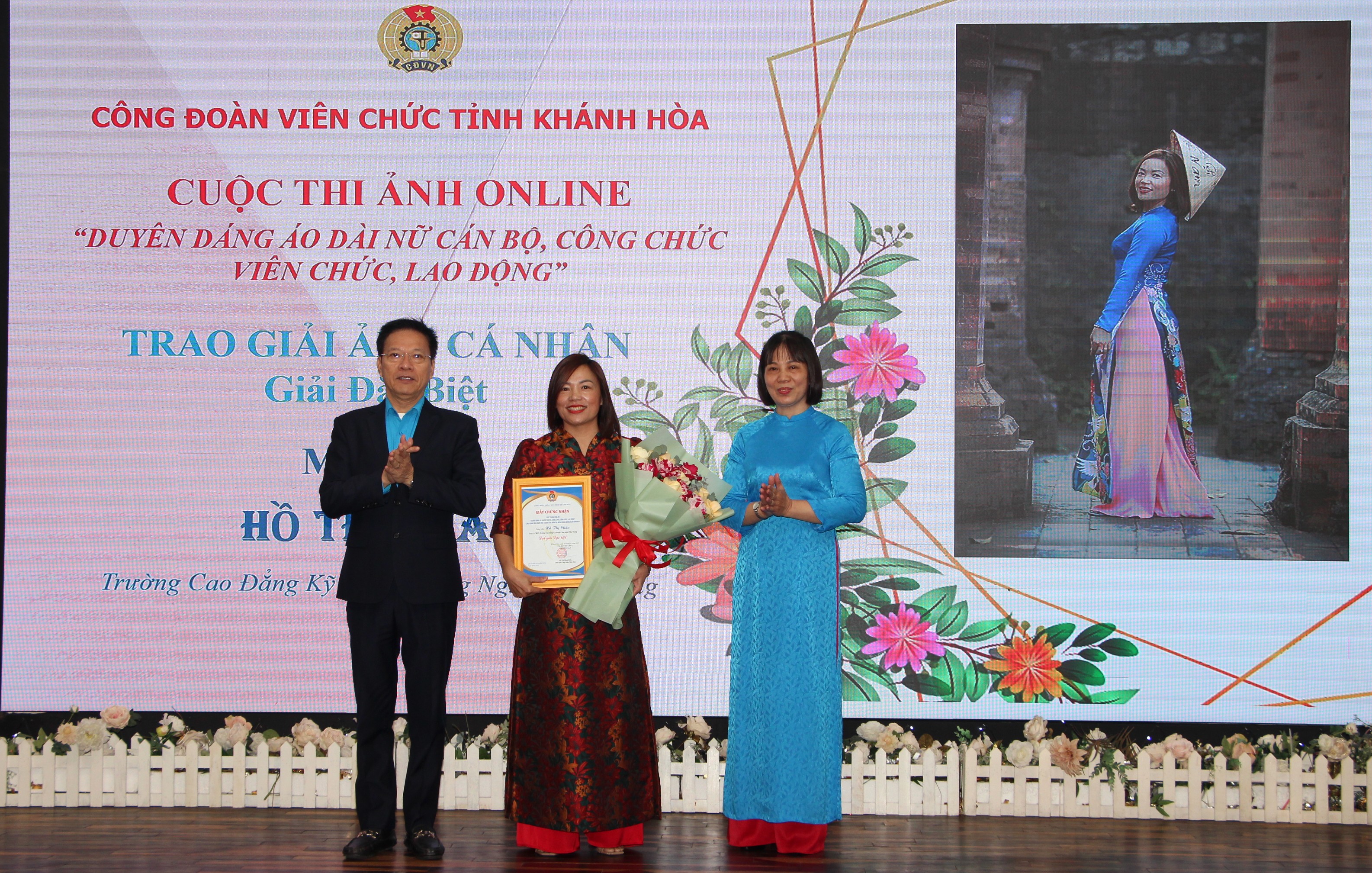 Công đoàn Viên chức tỉnh Khánh Hòa: Tổng kết công tác nữ công và trao cuộc thi ảnh online duyên dáng áo dài