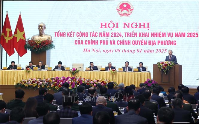 Phát biểu của Tổng Bí thư Tô Lâm tại Hội nghị tổng kết công tác năm 2024, triển khai nhiệm vụ năm 2025 của Chính phủ và chính quyền địa phương