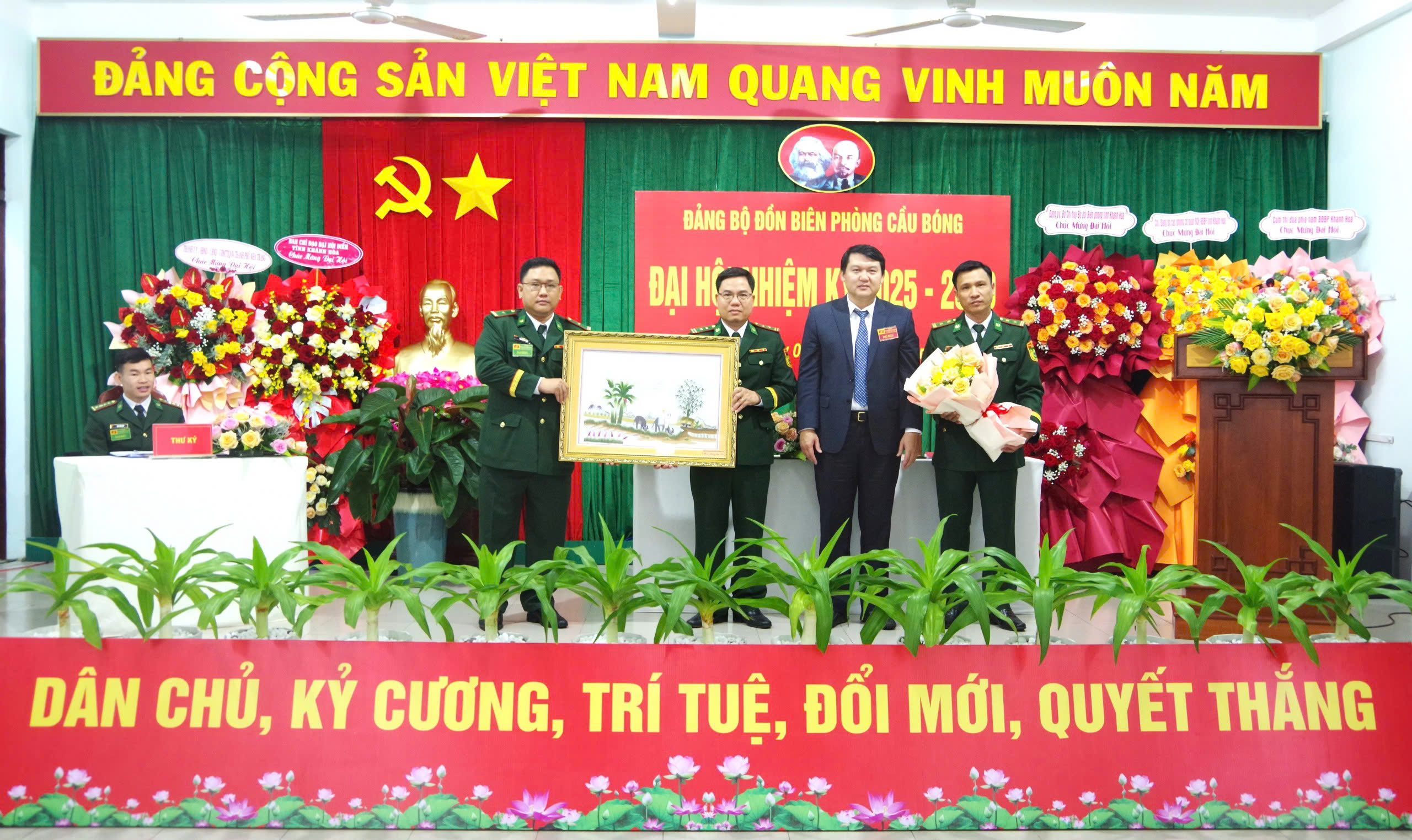 Đại hội Đảng bộ Đồn Biên phòng Cầu Bóng nhiệm kỳ 2025 - 2030