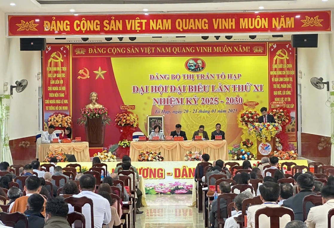 Đại hội đại biểu Đảng bộ thị trấn Tô Hạp (huyện Khánh Sơn) lần thứ XI, nhiệm kỳ 2025 - 2030 tổ chức phiên trù bị