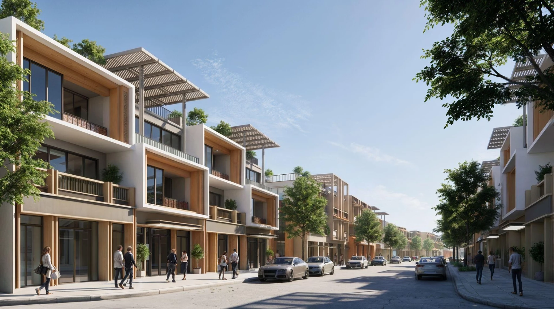 Đảo Nam là khu vực an cư – nghỉ dưỡng với các tòa tháp cao tầng, biệt thự và townhouse. (Ảnh phối cảnh minh họa)