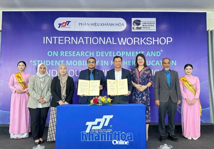 Phân hiệu Trường Đại học Tôn Đức Thắng tại Khánh Hòa ký kết hợp tác với Đại học Malaysia Perlis