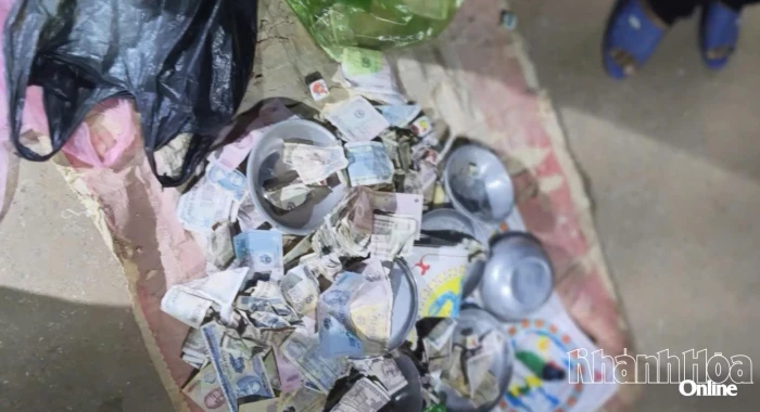 Công an xã Phước Hậu triệt xóa tụ điểm xóc bầu cua