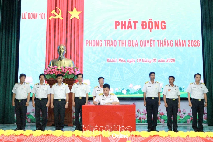 Lữ đoàn 101 phát động phong trào Thi đua Quyết thắng năm 2026
