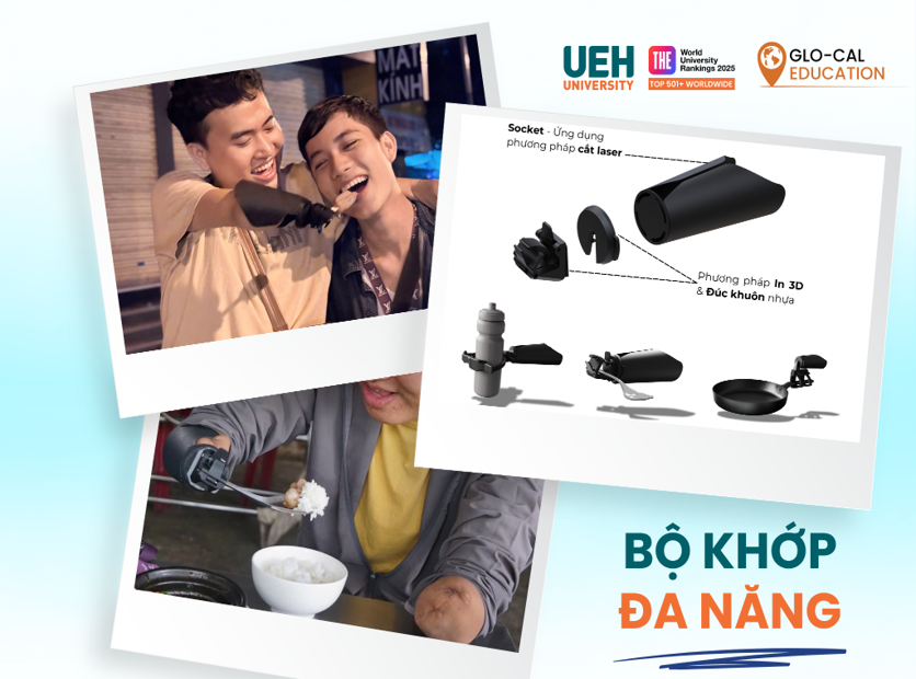 Bộ khớp đa năng được thiết kế dựa trên những thử nghiệm cụ thể và chi tiết với người dùng thực tế, với mong muốn giúp người khuyết tật tự tin hơn trong sinh hoạt hằng ngày.