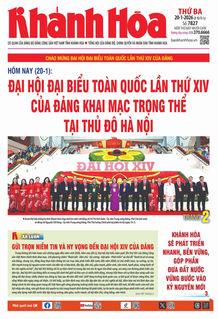 Đọc báo in số 7827 ngày 20/1/2026
