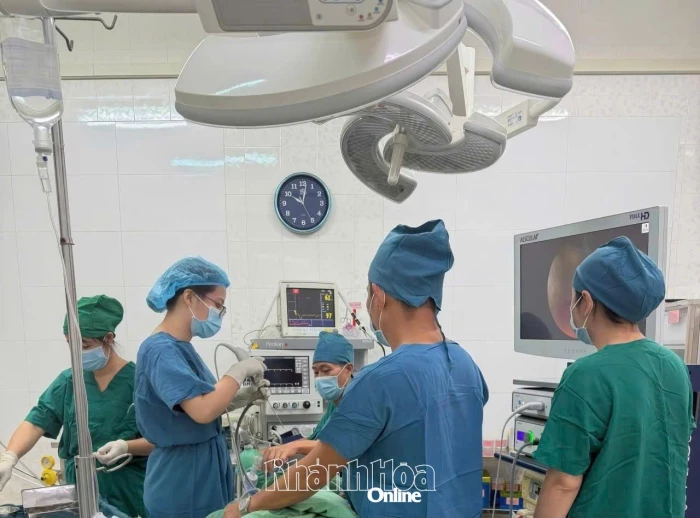 Bệnh viện Đa khoa khu vực Ninh Hòa nội soi lấy ve chó trong tai cho bệnh nhi