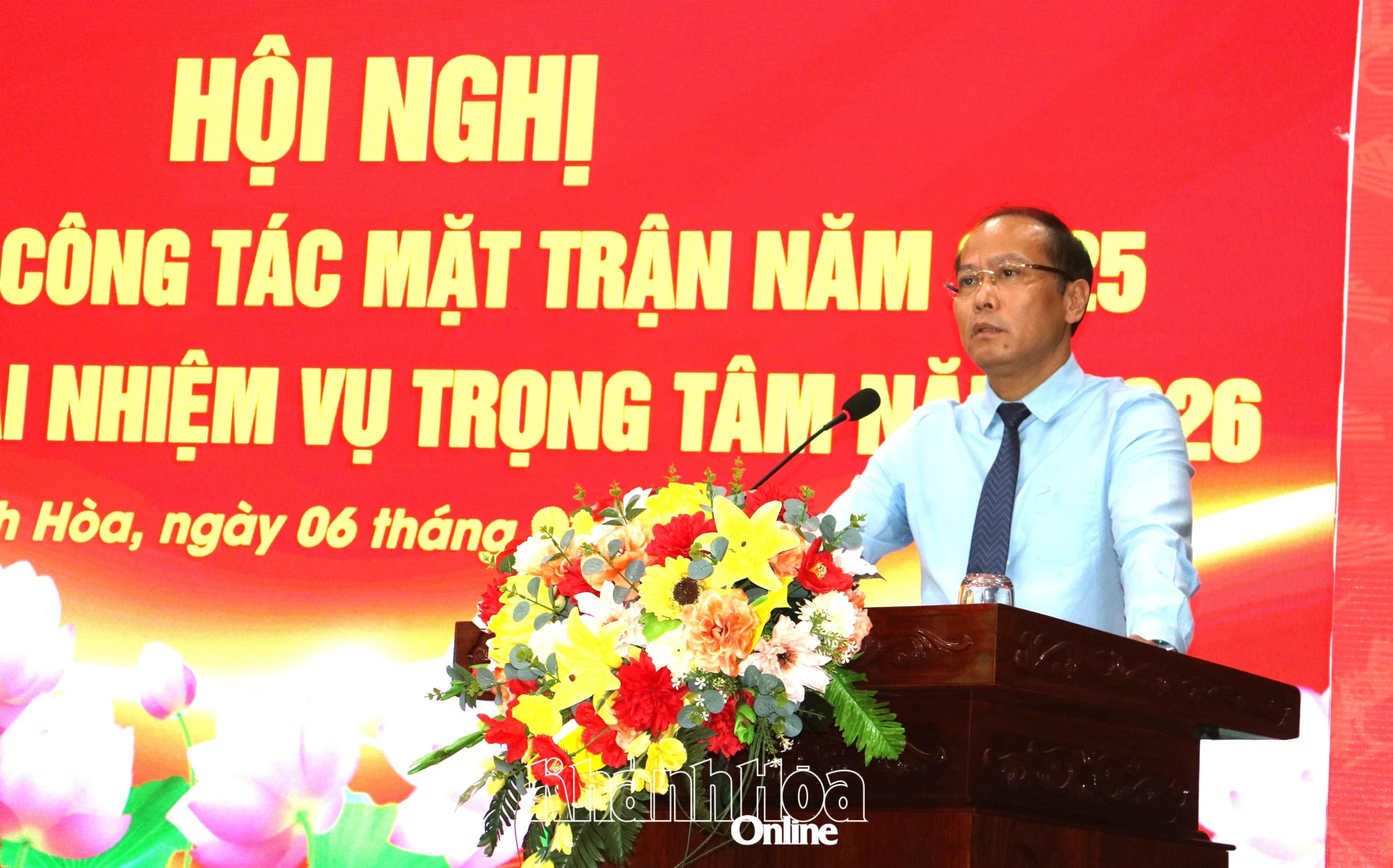 Đồng chí Nguyễn Khắc Hà phát biểu chỉ đạo tại hội nghị.