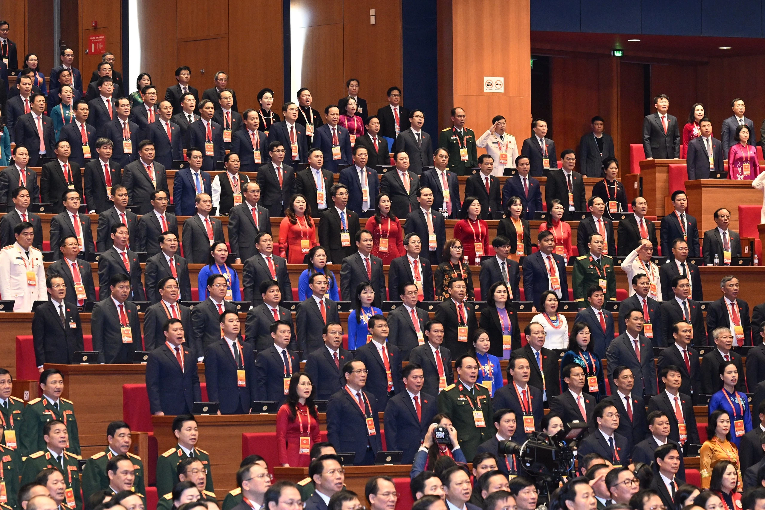 C&aacute;c đại biểu dự khai mạc Đại hội.