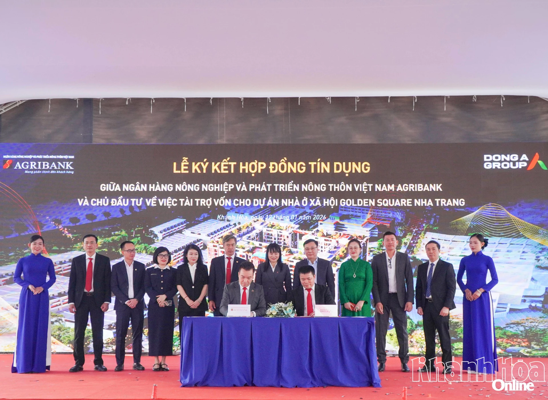 Chủ đầu tư dự án đã ký kết hợp đồng tín dụng giữa ngân hang Nông nghiệp và phát triển nông thôn Việt Nam - Chi nhánh Sở giao dịch và Chi nhánh Khánh Hòa về tài trợ vốn cho dự án.