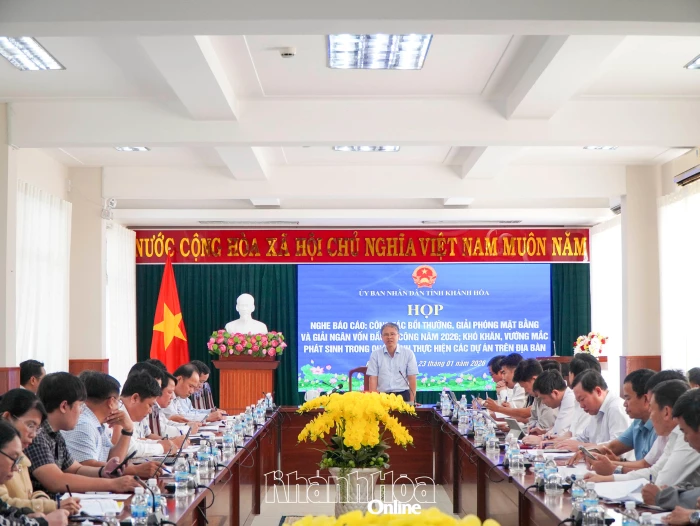 Tập trung công tác giải phóng mặt bằng các dự án và giải ngân vốn đầu tư công năm 2026