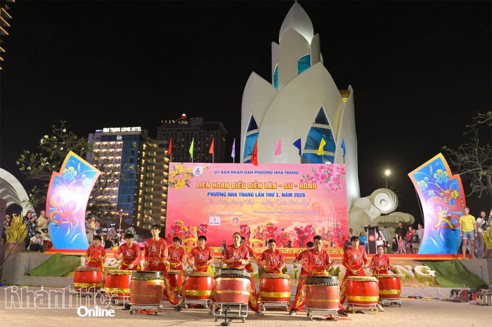 Hấp dẫn Liên hoan Lân - sư - rồng “Mừng Đảng, mừng xuân Bính Ngọ” phường Nha Trang lần thứ nhất 