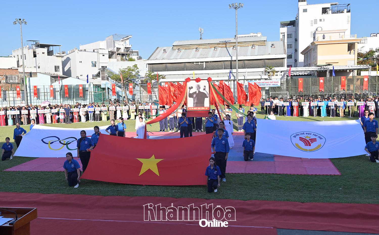 Lễ khai mạc Đại hội Thể dục thể thao phường Nha Trang lần thứ I năm 2026.