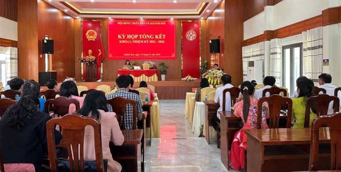 HĐND xã Khánh Sơn tổng kết khóa I, nhiệm kỳ 2021 - 2026