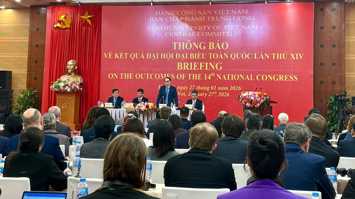 Thông báo kết quả Đại hội XIV tới các cơ quan đại diện ngoại giao nước ngoài, các tổ chức quốc tế tại Việt Nam