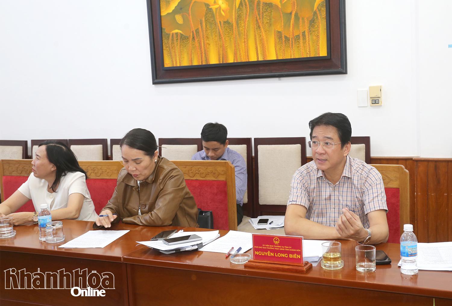 Đồng chí Nguyễn Long Biên-Ủy viên Ban Thường vụ Tỉnh ủy, Phó Chủ tịch Thường trực UBND tỉnh chủ trì cuộc họp về tiến độ công tác chuẩn bị Giải Lướt ván diều Quốc tế Mỹ Hòa-Khánh Hòa 2026.