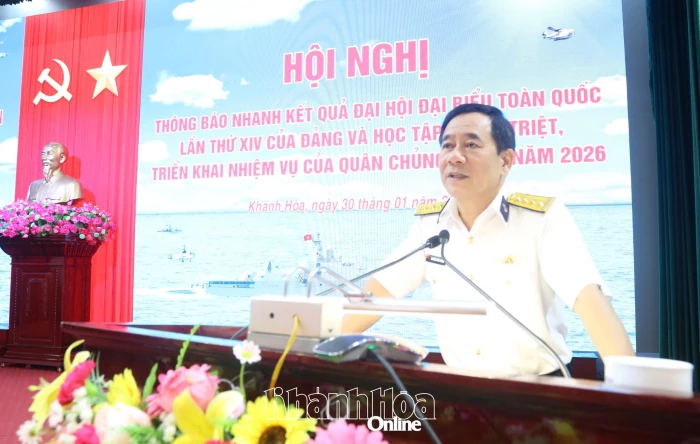 Vùng 4 Hải quân quán triệt, triển khai nhiệm vụ năm 2026