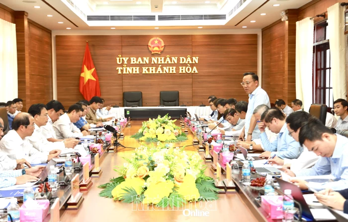 Lãnh đạo UBND tỉnh Khánh Hòa làm việc với đoàn công tác Bộ Công Thương về thực hiện Quy hoạch điện VIII