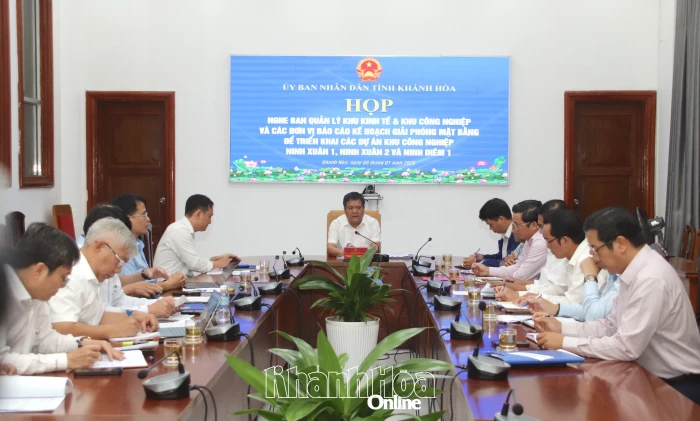 Sẵn sàng giải phóng mặt bằng thực hiện 3 dự án khu công nghiệp