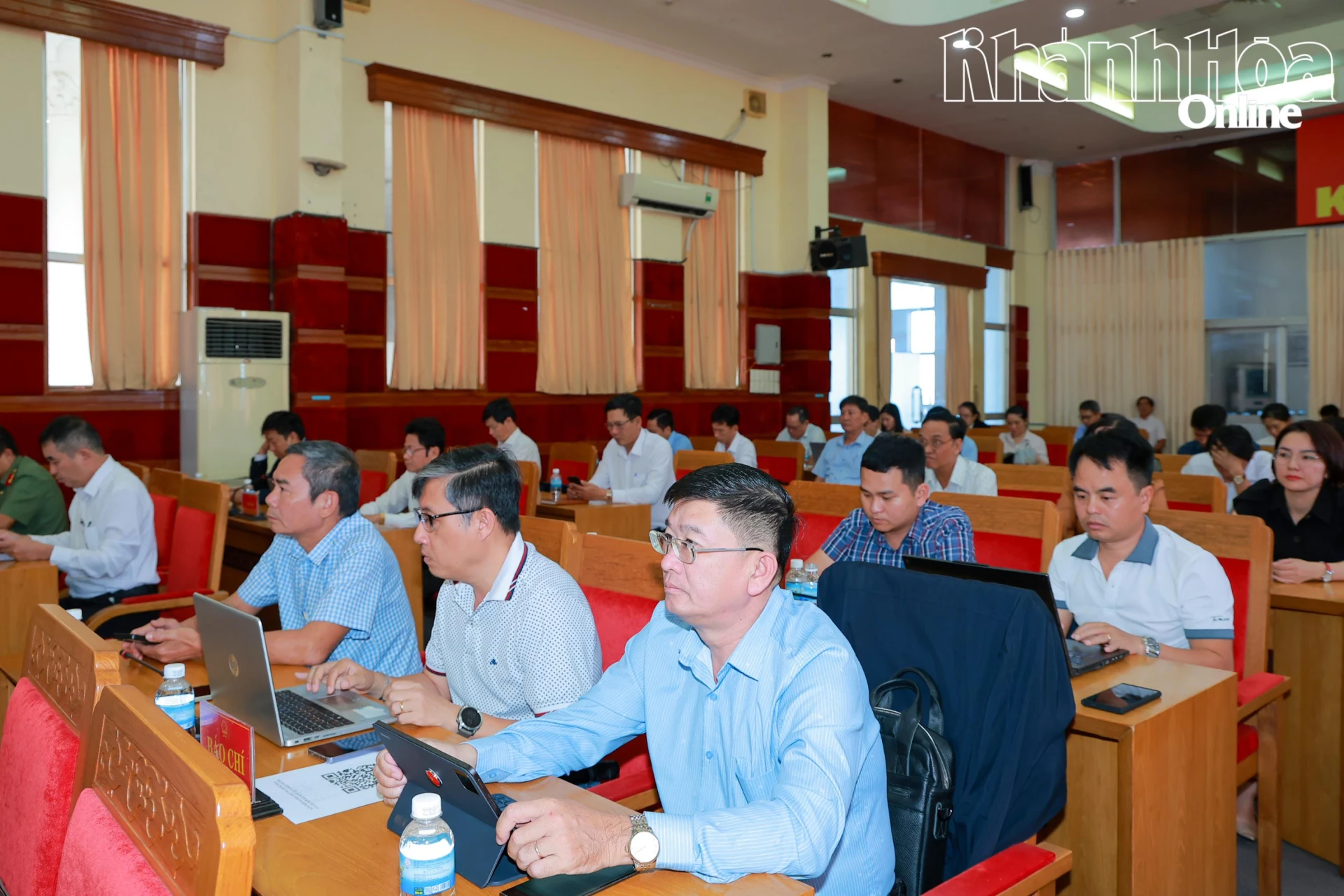 Đại diện các cơ quan báo chí tham dự buổi họp báo.