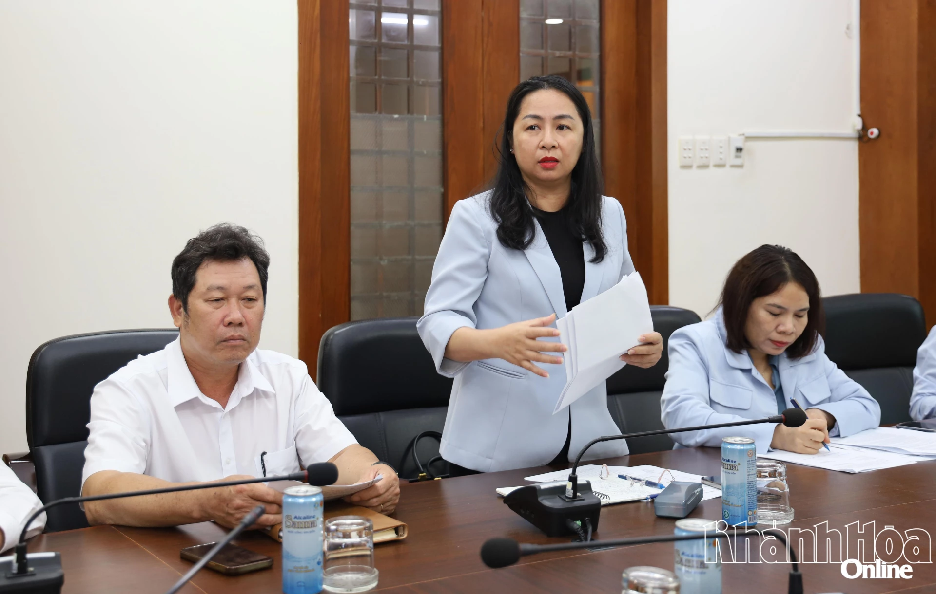 Lãnh đạo Ủy ban Kiểm tra Tỉnh ủy phát biểu.