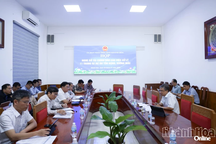 Đẩy nhanh tiến độ xử lý các dự án tồn đọng, vướng mắc