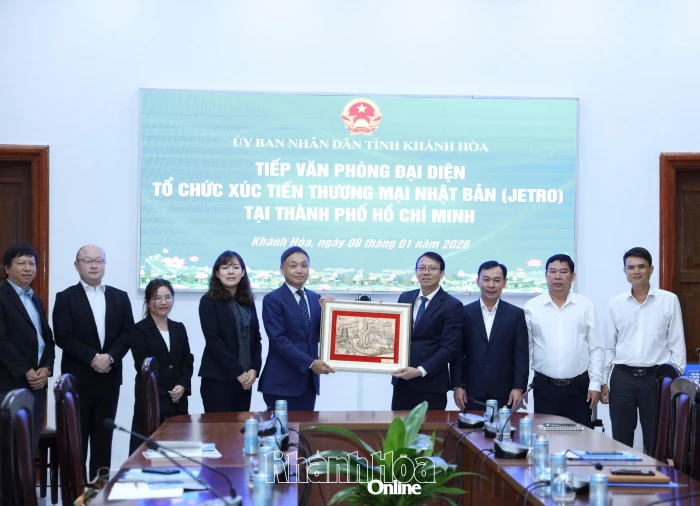 Phó Chủ tịch UBND tỉnh Nguyễn Thanh Hà làm việc với Văn phòng đại diện Tổ chức Xúc tiến Thương mại Nhật Bản tại TP. Hồ Chí Minh