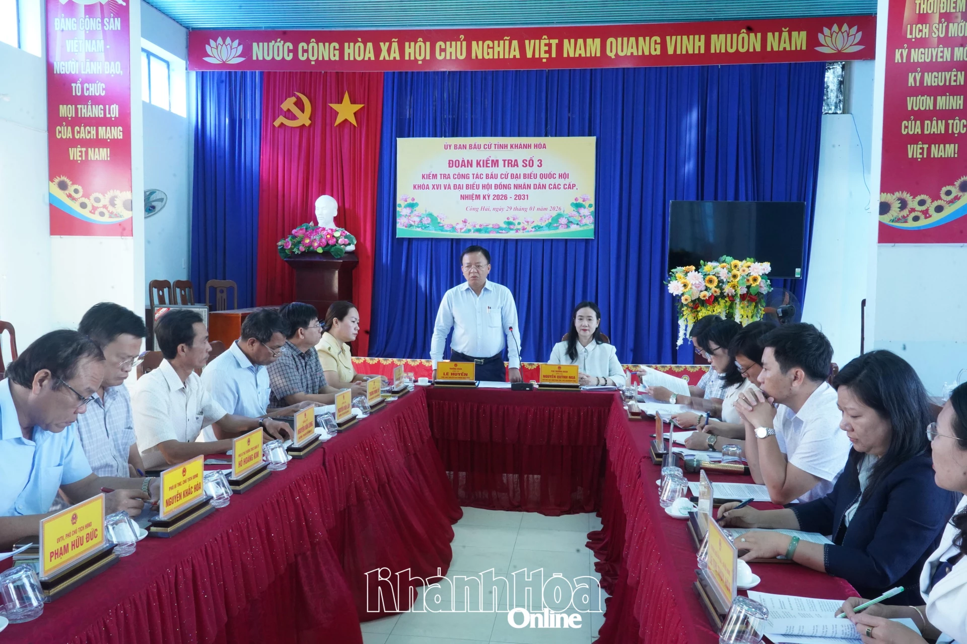 Quang cảnh buổi kiểm tra.