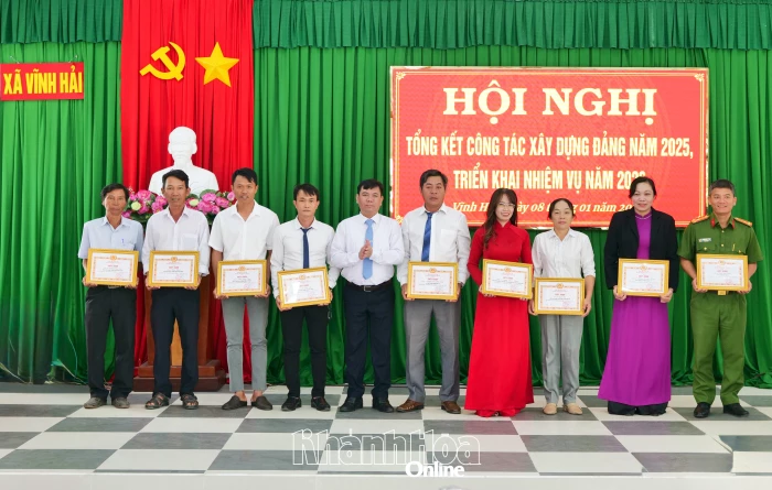 Đảng ủy xã Vĩnh Hải triển khai công tác xây dựng đảng năm 2026