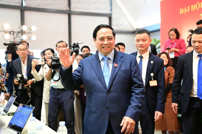 Thủ tướng Chính phủ Phạm Minh Chính thăm Trung tâm Báo chí Đại hội XIV của Đảng