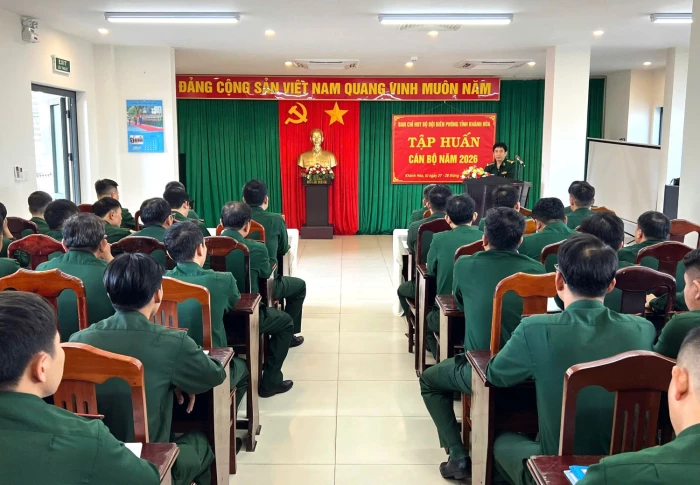 Bộ đội Biên phòng tỉnh Khánh Hòa tập huấn cán bộ năm 2026
