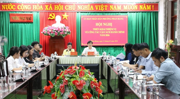 Phường Phan Rang triển khai nhiệm vụ cải cách hành chính năm 2026