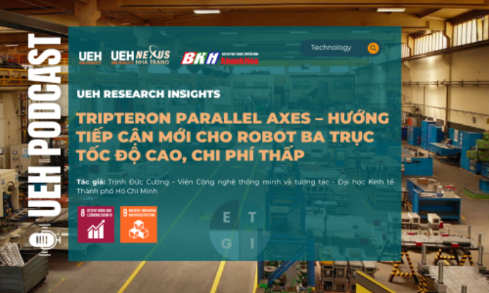 Tripteron Parallel Axes - Hướng tiếp cận mới cho robot ba trục tốc độ cao, chi phí thấp