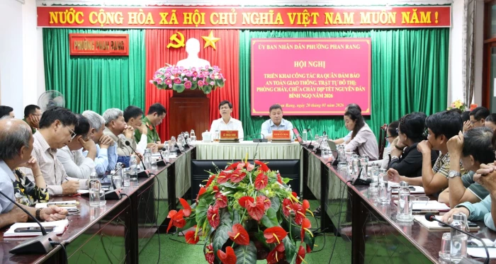 Phường Phan Rang triển khai công tác đảm bảo an toàn giao thông, trật tự đô thị và phòng cháy, chữa cháy dịp Tết Nguyên đán