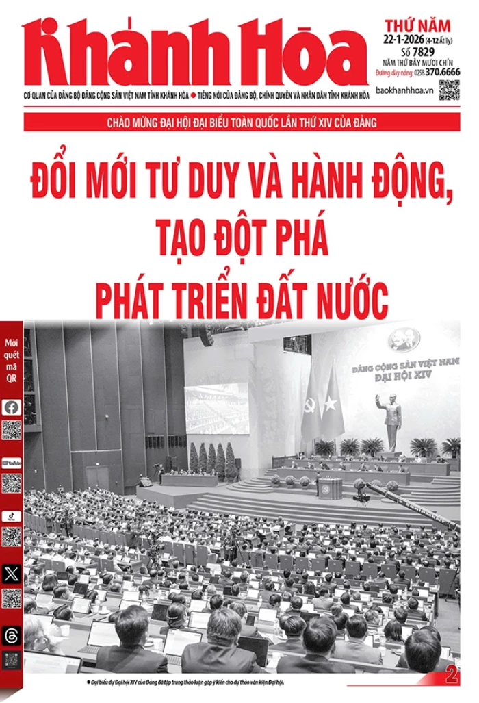 Đọc báo in số 7829 ngày 22/1/2026