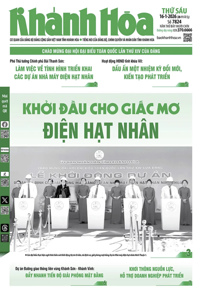 Đọc báo in số 7824 ngày 16/1/2026