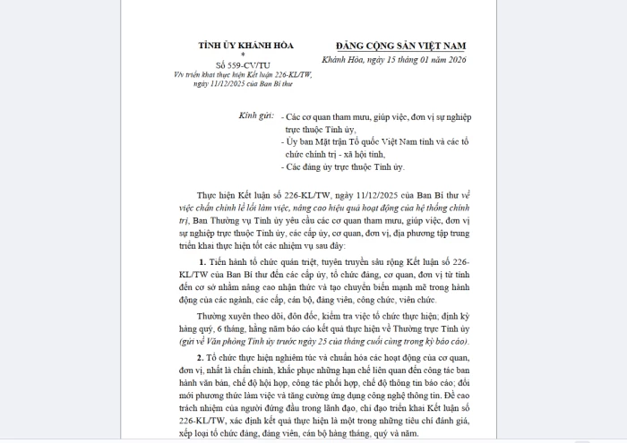 Tăng cường chấn chỉnh lề lối làm việc, nâng cao hiệu quả hoạt động của hệ thống chính trị