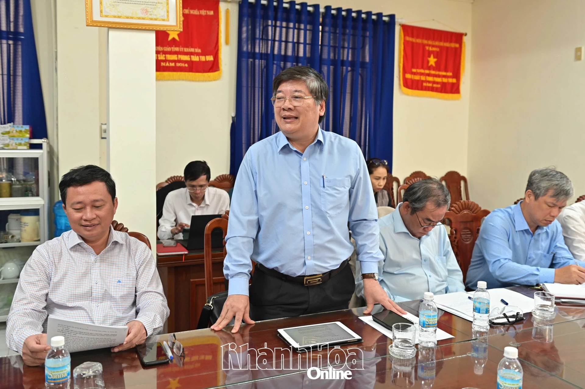 Lãnh đạo các trường trao đổi, nêu các kiến nghị tại hội nghị.