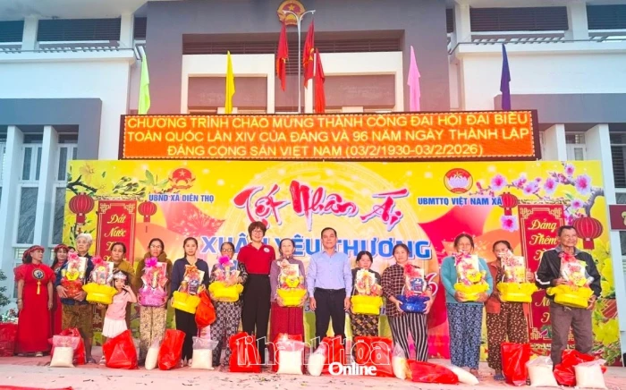 Xã Diên Thọ tổ chức chương trình “Gian hàng 0 đồng - Tết Nhân ái”